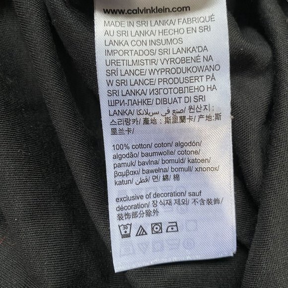 Calvin Klein Men's Black 100% Cotton Collared Short Sleeve T-Shirt Size XLarge - Picture 6 of 7